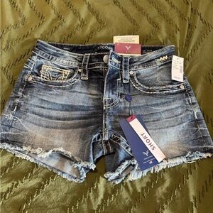 Vigoss Women's Distressed Blue Jean Shorts